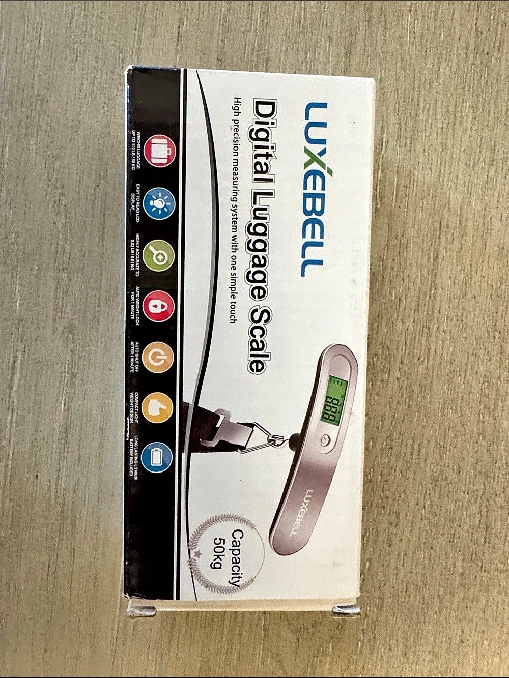LUXEBELL Digital Luggage Scale NWT